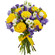 bouquet of yellow roses and irises. Angola