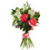 Bouquet of roses and alstroemerias with greenery. Angola