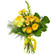 Yellow bouquet of roses and chrysanthemum. Angola