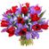 bouquet of tulips and irises. Angola